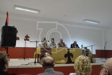 Pregón y homenaje anoche en Tara con motivo de las fiestas en honor de la Virgen de la Candelaria (Foto Carmelo Santana y TA)