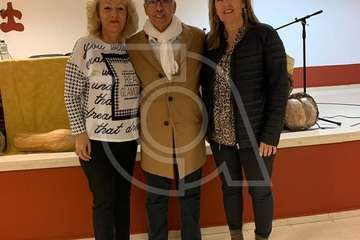 Pregón y homenaje anoche en Tara con motivo de las fiestas en honor de la Virgen de la Candelaria (Foto Carmelo Santana y TA)