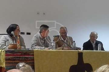 Pregón y homenaje anoche en Tara con motivo de las fiestas en honor de la Virgen de la Candelaria (Foto Carmelo Santana y TA)