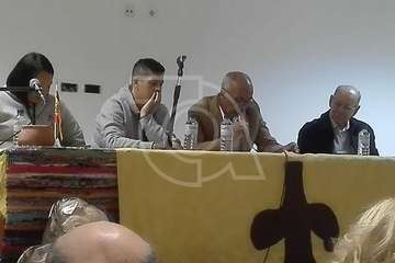 Pregón y homenaje anoche en Tara con motivo de las fiestas en honor de la Virgen de la Candelaria (Foto Carmelo Santana y TA)