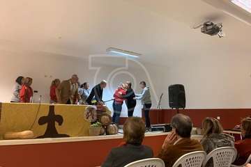 Pregón y homenaje anoche en Tara con motivo de las fiestas en honor de la Virgen de la Candelaria (Foto Carmelo Santana y TA)