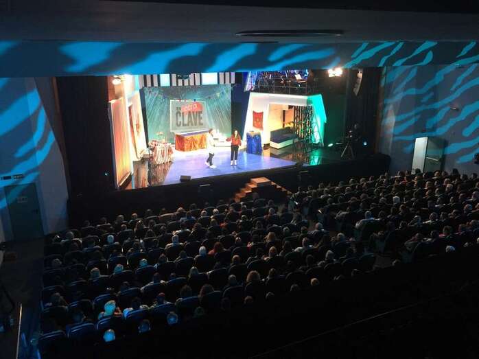 Grabación del programa en el Teatro Municipal de Telde (Foto TA)