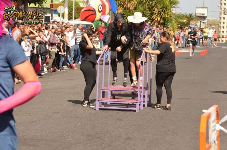 Imagen de archivo de la Carrera de Tacones del Carnaval de Telde (Foto TA)