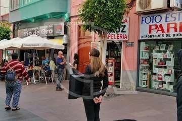  Performance animalista en el casco de Telde (Foto TA)