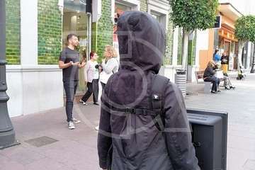  Performance animalista en el casco de Telde (Foto TA)