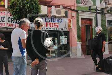  Performance animalista en el casco de Telde (Foto TA)