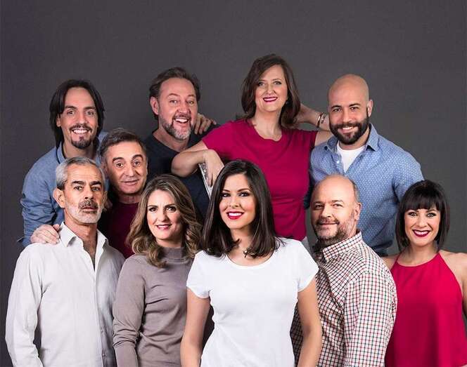 Elenco artistas del programa (Foto TA)