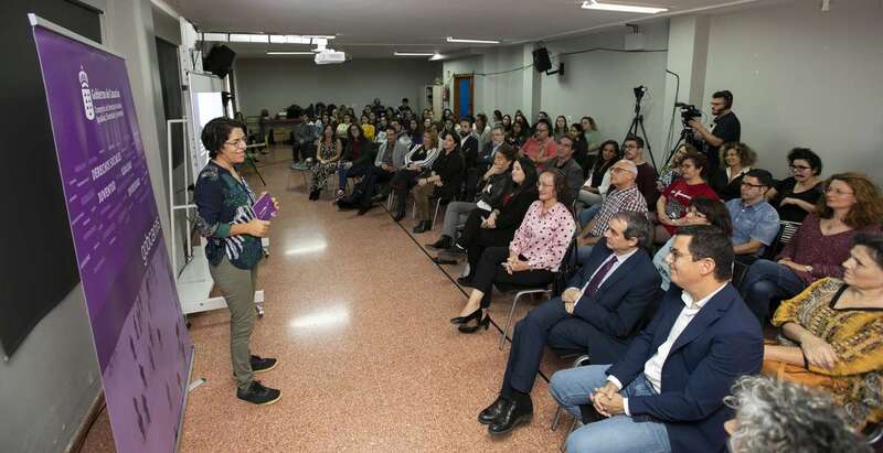 Presentación este lunes en el IES Lila de Jinámar de  la Estrategia Canaria de Transición Igualitaria (Foto TA)