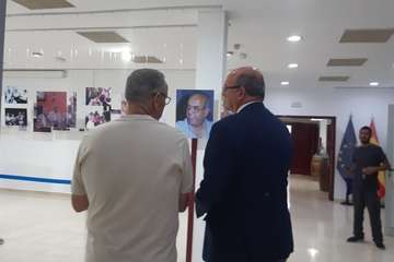 Visita del nuevo delegado del Gobierno en Canarias a las instalaciones de Entre Amigos en el Valle de Jinámar (Foto TA)
