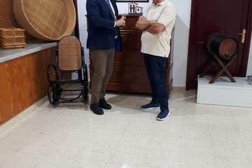 Visita del nuevo delegado del Gobierno en Canarias a las instalaciones de Entre Amigos en el Valle de Jinámar (Foto TA)
