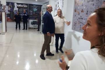 Visita del nuevo delegado del Gobierno en Canarias a las instalaciones de Entre Amigos en el Valle de Jinámar (Foto TA)
