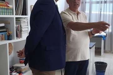 Visita del nuevo delegado del Gobierno en Canarias a las instalaciones de Entre Amigos en el Valle de Jinámar (Foto TA)
