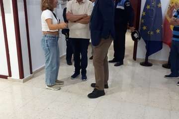 Visita del nuevo delegado del Gobierno en Canarias a las instalaciones de Entre Amigos en el Valle de Jinámar (Foto TA)
