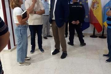 Visita del nuevo delegado del Gobierno en Canarias a las instalaciones de Entre Amigos en el Valle de Jinámar (Foto TA)
