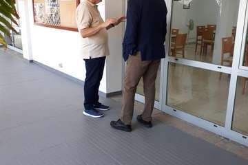 Visita del nuevo delegado del Gobierno en Canarias a las instalaciones de Entre Amigos en el Valle de Jinámar (Foto TA)
