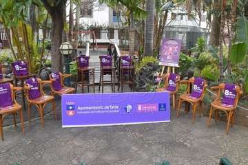 Presentación del programa de actos del Día Internacional de las Mujeres en Telde (Foto TA y FJS)
