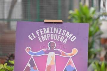 Presentación del programa de actos del Día Internacional de las Mujeres en Telde (Foto TA y FJS)