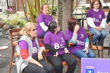 Presentación del programa de actos del Día Internacional de las Mujeres en Telde (Foto TA y FJS)