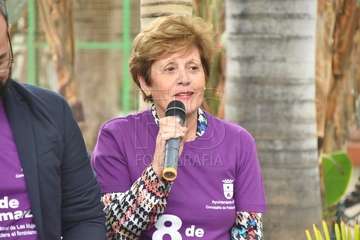 Presentación del programa de actos del Día Internacional de las Mujeres en Telde (Foto TA y FJS)