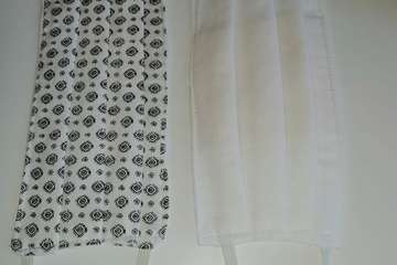 Mascarillas confeccionadas por Tita Rodríguez en Melenara (Foto TA)