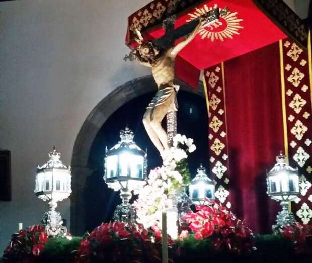 Venerada imagen del Santo Cristo de Telde (Foto TA)