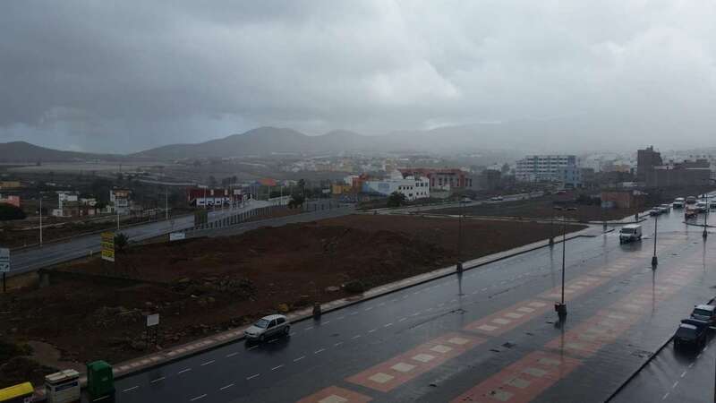 Imagen de esta tarde en Telde (Foto Jesús Ruiz Mesa