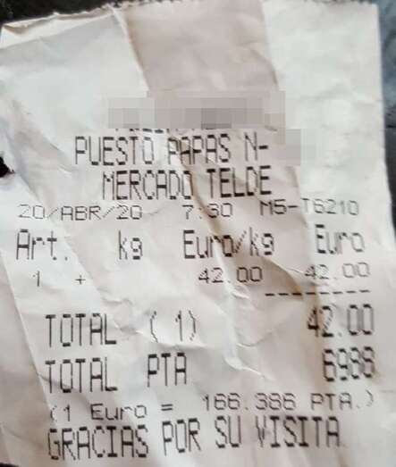 Ticket de compra (Foto TA)