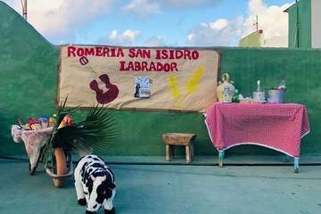 La Pardilla sube a la azotea para festejar a San Isidro Labrador (Foto TA)