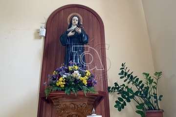 Ojos de Garza celebra este viernes con una misa la festividad de Santa Rita (Foto Francisco Javier Ravelo)