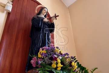 Ojos de Garza celebra este viernes con una misa la festividad de Santa Rita (Foto Francisco Javier Ravelo)