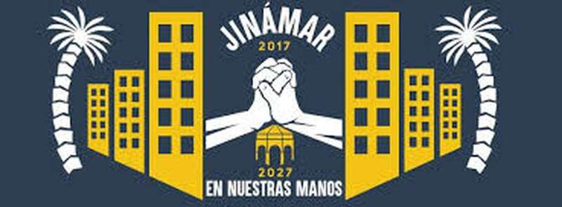Logotipo de Jinámar en nuestras manos (Foto TA)