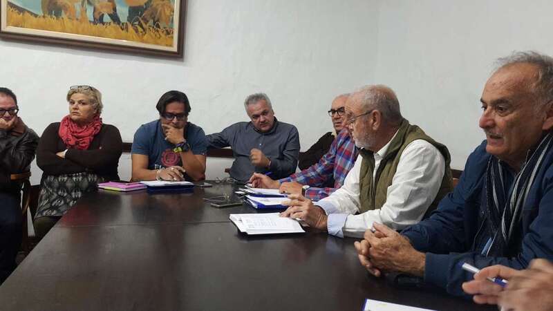 Imagen de archivo de una reunión de la directiva de El Casino de Telde (Foto TA)
