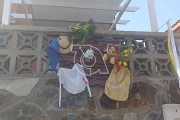 Hoya Pozuelo se engalana por el Día de Canarias (Foto TA)