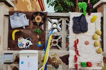 Hoya Pozuelo se engalana por el Día de Canarias (Foto TA)