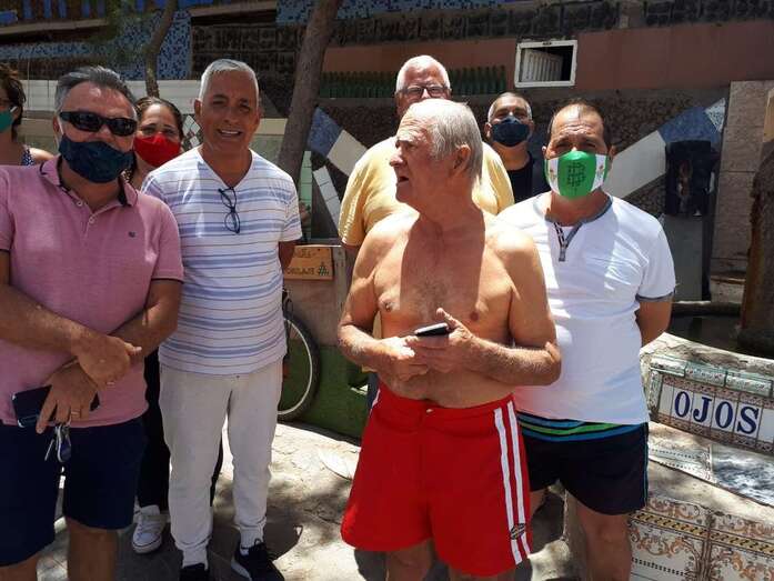 Peñita, en primer lugar, en el homenaje celebrado el pasado sábado (Foto TA)