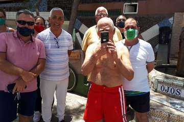 La playa de Ojos de Garza homenajea a 'Peñita' (Foto TA)