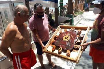 La playa de Ojos de Garza homenajea a 'Peñita' (Foto TA)