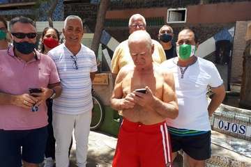 La playa de Ojos de Garza homenajea a 'Peñita' (Foto TA)