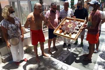 La playa de Ojos de Garza homenajea a 'Peñita' (Foto TA)