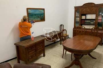 La sociedad cultural El Tabaibal desinfecta sus instalaciones de cara a su reapertura (Foto TA)