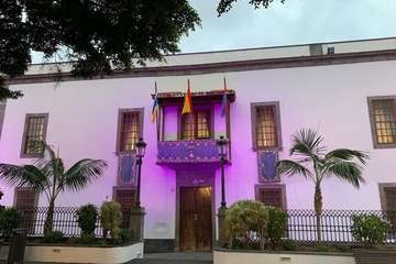 Telde se ilumina de morado para celebrar el Día del Síndrome de Dravet (Foto TA)