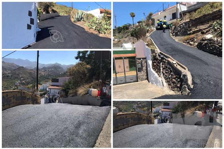 Obras de asfaltado en caminos de La Solana (Foto TA)