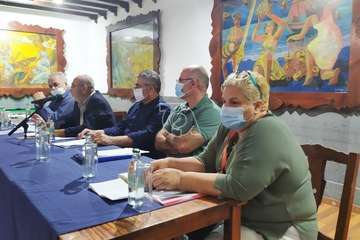 Asamblea general de socios de El Casino celebrada este lunes (Foto TA)