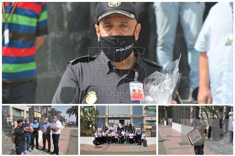 Momento del homenaje a Jesús García Aller (Foto Francisco Javier Santana)