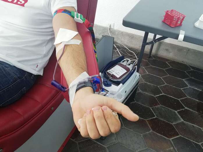 Donante de sangre (Foto TA)