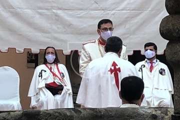 El teldense Álvaro Monzón, nuevo Caballero de la Orden del Camino de Santiago (Foto TA)