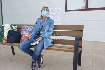 Una vecina de El Goro inicia una huelga de hambre en El Cubillo para reclamar el abono del Ingreso Canario de Emergencia (Foto TA)