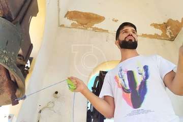Repique de campanas, misa de romeros y ofrenda a la Virgen de las Nieves/TA y Francisco Javier Santana.