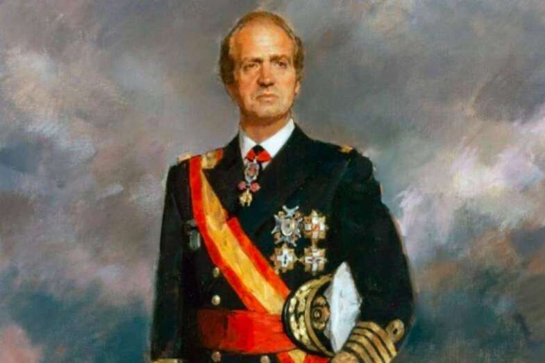 Un cuadro del hoy rey emérito/Multimedia.