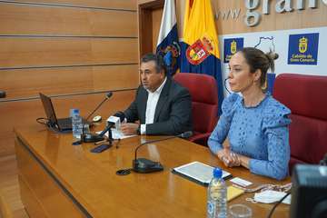 El Cabildo y la Escuela de Verseadores de Gran Canaria presentan los 21 vídeos grabados con niños en todos los municipios de la isla/Acfi Press.